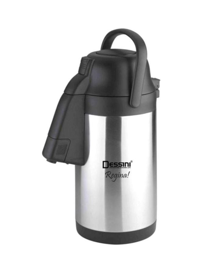 DESSINI Stainless Steel Air Pot Silver/Black 4Liters 