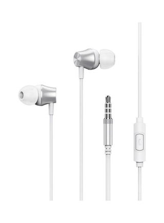 Rm 202 Headset Wired 1.2 Meter Semi In Ear Earphones HD Quality Music Audio Headphones 3.5Mm Jack White - v1615656620/N45194569A_1