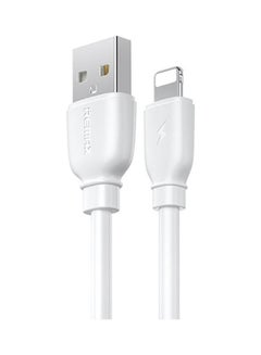 Usb Cable - 8 Pin Rc-138 Suji Pro, 1.0M, Round, 2.1A, Silicone White