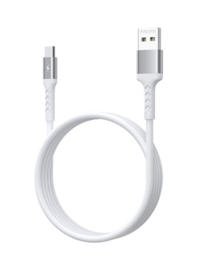 REMAX Rc-161 Kayla Data Cable Skin-Friendly Texture, Charging + Data Transmission White