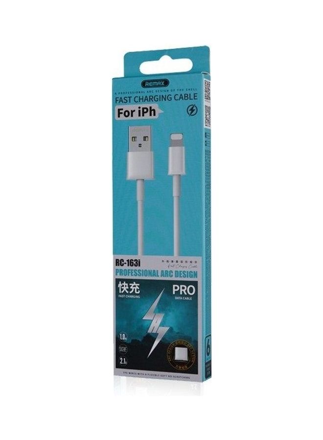 REMAX Rc-163 2.1A Fast Charging Data Cable White  - Image 2