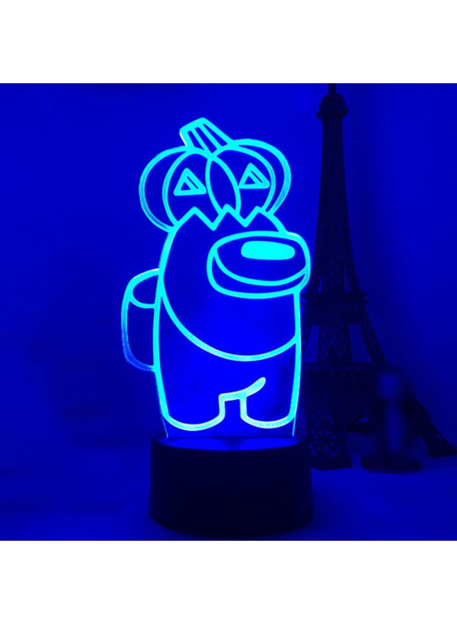 Desk Lamp Night Light With Remote Control Blue 