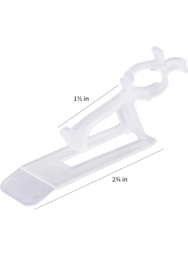 Generic - 200-Piece Shingle Eaves Gutter Clips White - Image 1