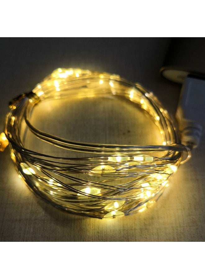 شريط إضاءة بسلك نحاسي أصفر - Image 2