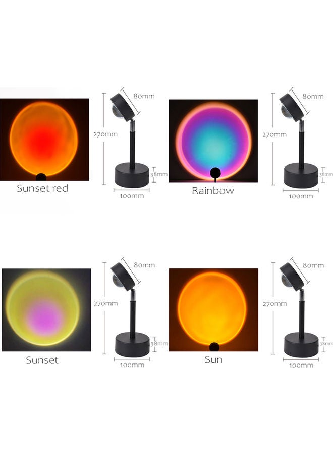 مصباح بروجيكتور LED بتصميم غروب الشمس أصفر - Image 2