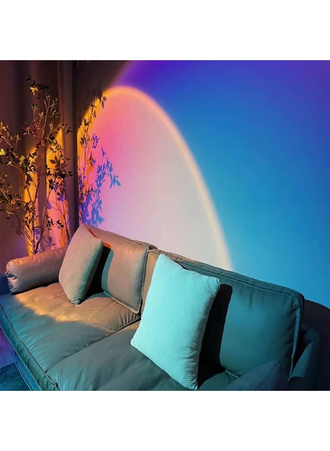 مصباح بروجيكتور LED بتصميم غروب الشمس أصفر - Image 5