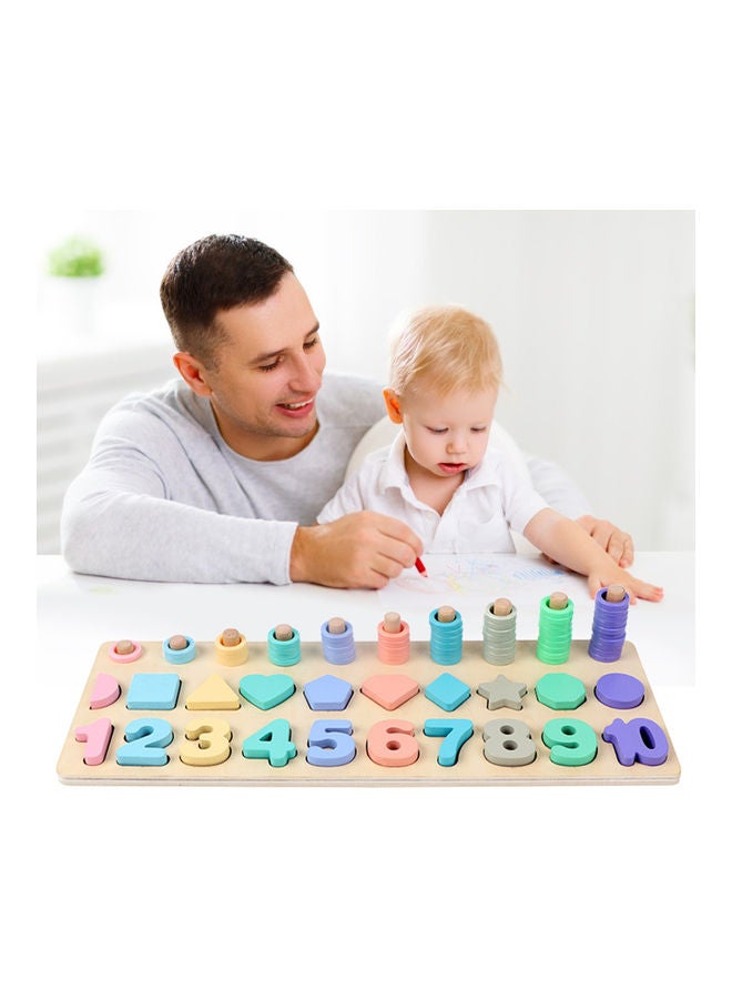 3-In-1 Wooden Number Puzzle Logarithmic Board - Image 5