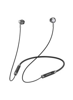 HE06 Earphone Wireless Neckband Headset Stereo Sports Magnetic Headphones Black