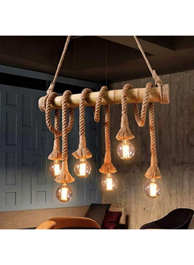 Miracle Empire 6-Piece Bamboo Janging Lights Beige 100cm  - Image 1