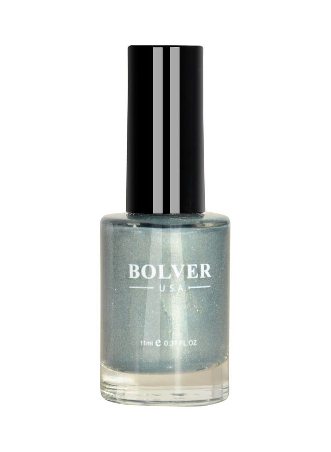 BOLVER Glossy Nail Polish Silver Grey