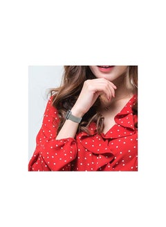 D'VOGUE Braided Solo Loop Elastic Bands Compatible For iWatch Series 6/SE/5/4/3/2 Pearl White  - Image 5