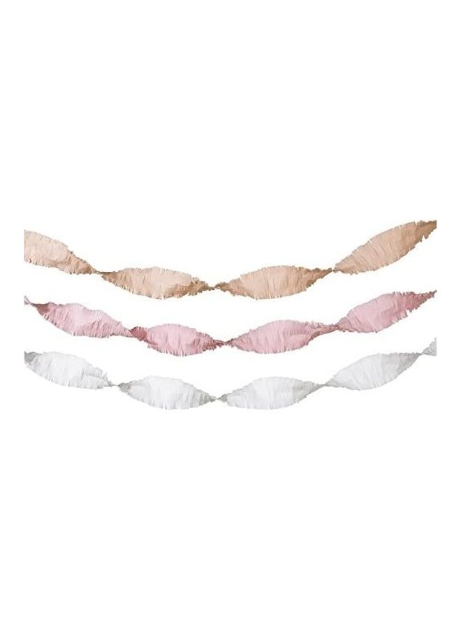 Talking Tables 3-Piece Crepe Paper Streamer Set For Birthday Party 