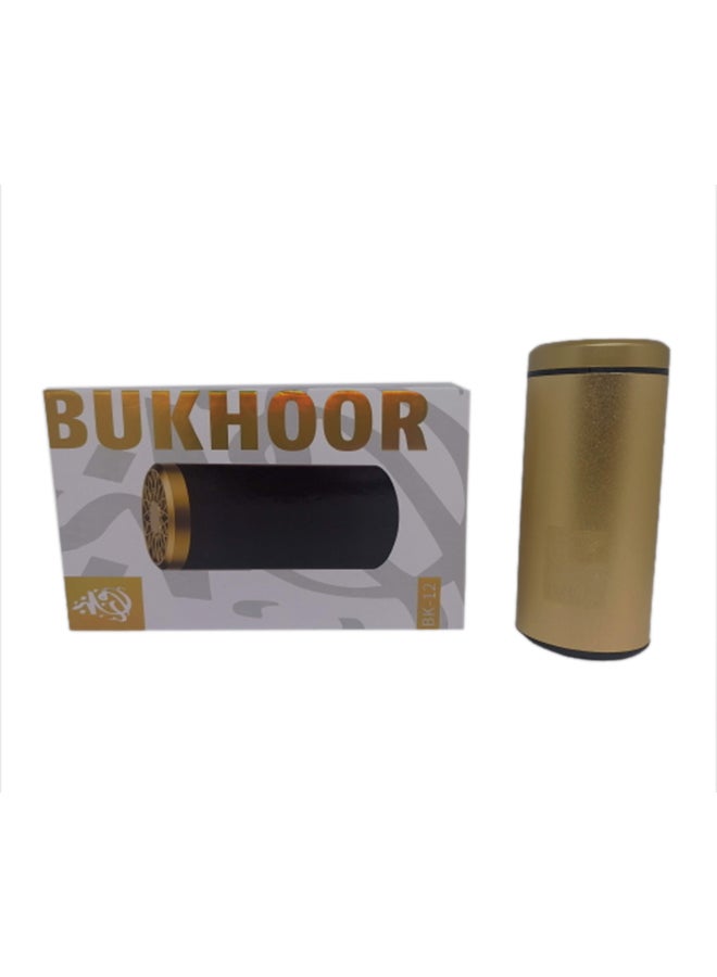 إنتاج مبخرة كهربائية صغيرة ومحمولة بتصميم عربي مناسب لشهر رمضان ذهبي 7.1x7.1x14.2سم - Image 2