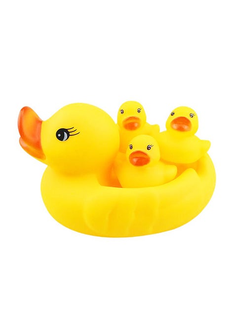 Pack Of 4 Squeaky Ducks 3.7X3.2X3cm