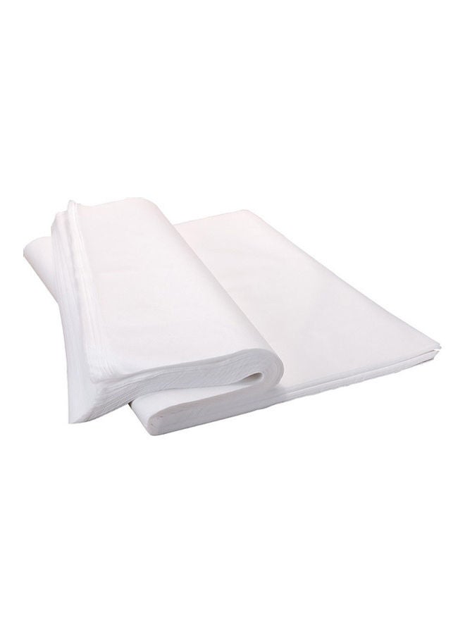 Disposable Hair Towel - Pack Of 50 White 60x110cm - Image 1