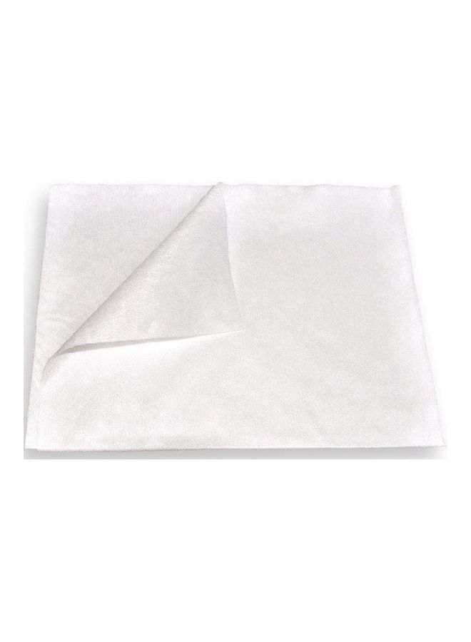 Disposable Hair Towel - Pack Of 50 White 60x110cm - Image 3