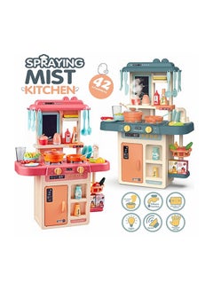 42-Piece Fashion Pretend Beautiful Kitchen Play Set Toy With Light And Sound 45.5x22x63cm - v1615715597/N42549275A_5