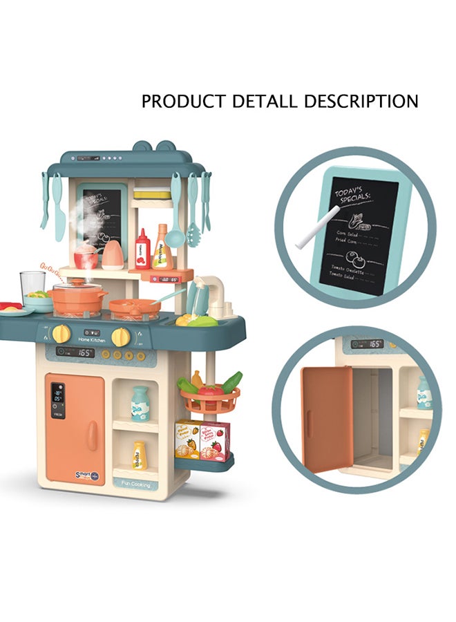 FAMILY CENTER - 42-Piece Fashion Pretend Beautiful Kitchen Play Set Toy With Light And Sound - Image 1