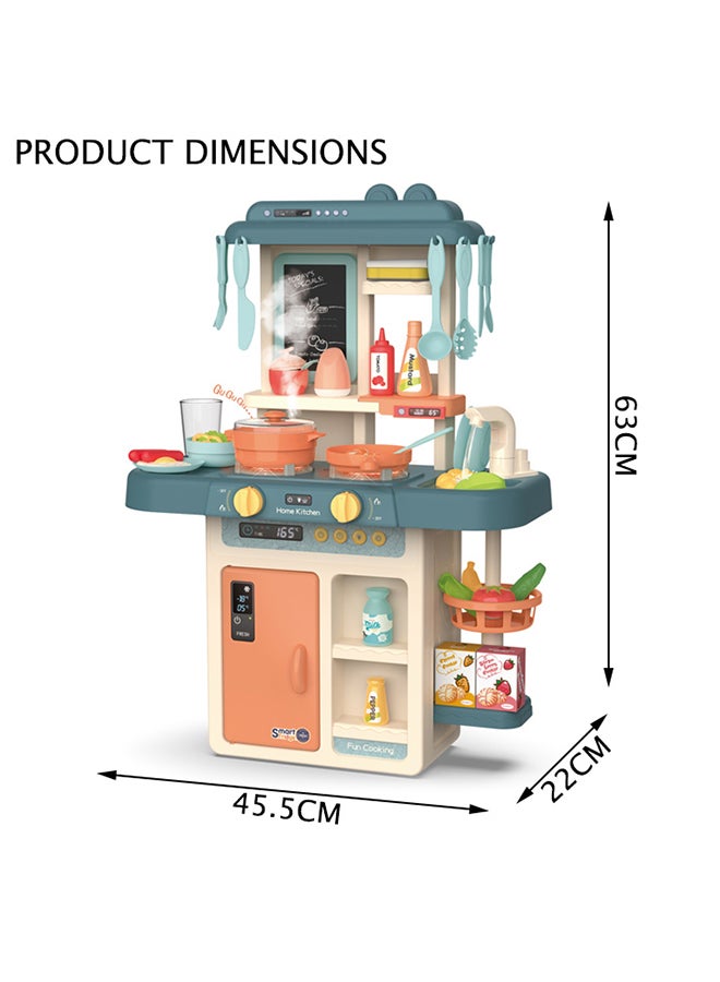 FAMILY CENTER - 42-Piece Fashion Pretend Beautiful Kitchen Play Set Toy With Light And Sound - Image 1