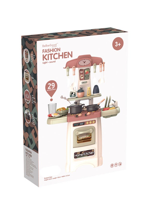 FAMILY CENTER - 29-Piece Fashion Kitchen Play Set With Light & Sound - Image 1