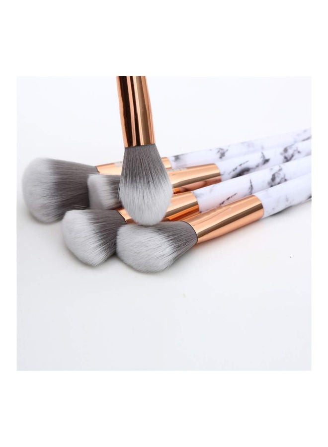 Generic - 11-Piece Marble Makeup Brush Set with Synthetic Hair Multicolour - Image 1