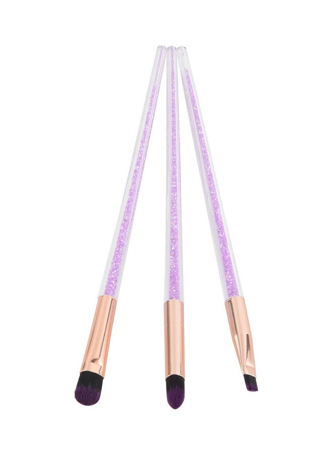 O Ozone - 7-Piece Makeup Brush Set With Transparent Handle Multicolour - Image 1