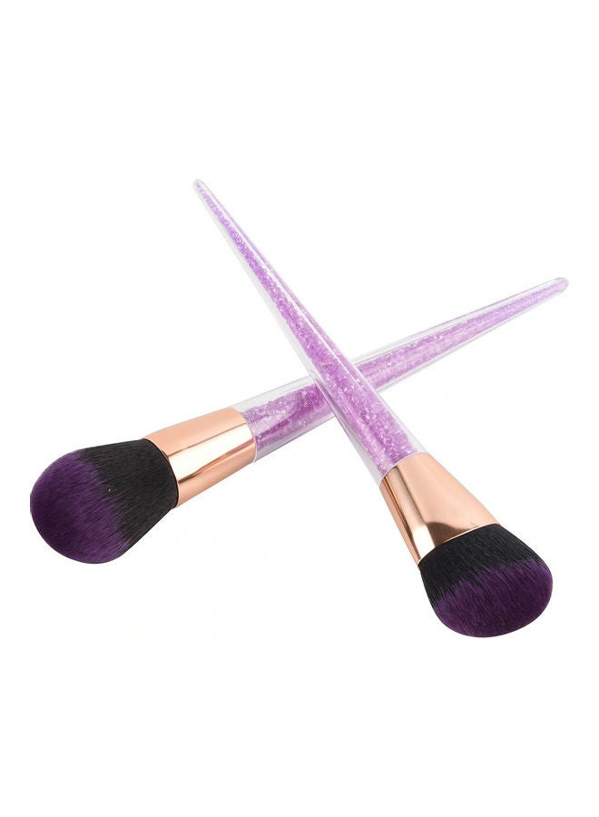 O Ozone - 7-Piece Makeup Brush Set With Transparent Handle Multicolour - Image 1