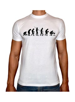 Phoenix Printed T-Shirt Short Sleeve For Men White 