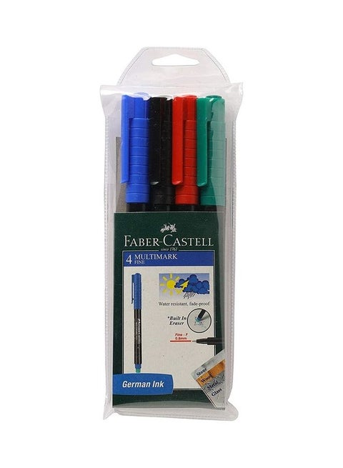 Pack Of 4 Marker Set Multicolour