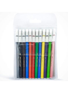 FABER-CASTELL Pack Of 12 Fiber Tip Sketch Pens Multicolour  - Image 2