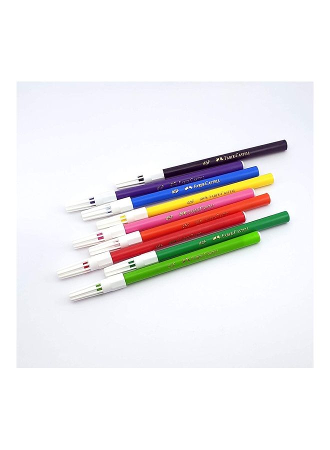 FABER-CASTELL Pack Of 12 Fiber Tip Sketch Pens Multicolour  - Image 4