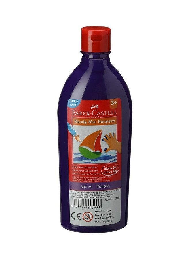 FABER-CASTELL Ready-Mix Tempera Paint Bottle Purple 