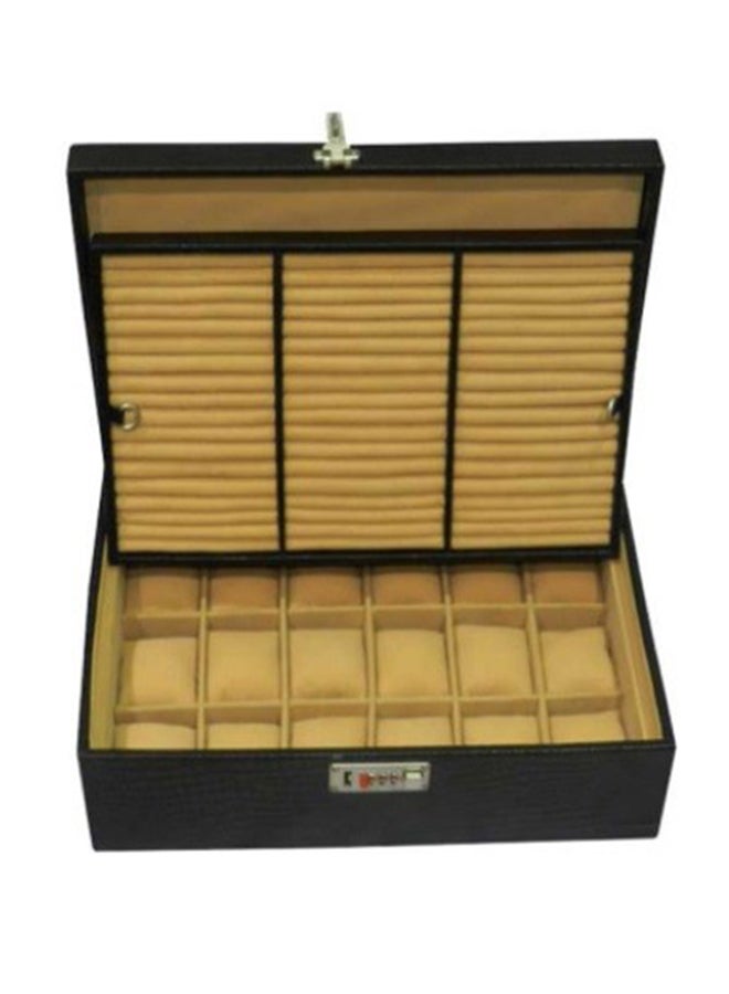 ليفراي صندوق ساعات لافيري من الجلد الطبيعي طراز Desiger 18 - Image 3