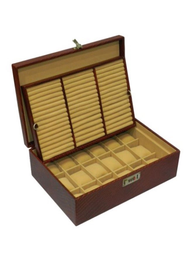 LAVERI LEATHER unisex Laveri Genuine Leather Desiger 18 Watch Box - Image 3