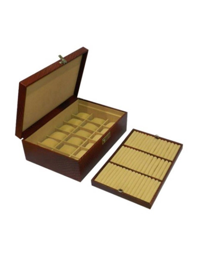 LAVERI LEATHER unisex Laveri Genuine Leather Desiger 18 Watch Box - Image 2