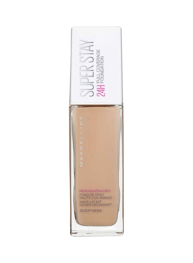 MAYBELLINE NEW YORK - Superstay 24H Full Coverage Face Foundation 28 Soft Beige - Image 1
