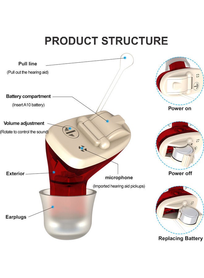 Generic Mini Rechargeable Inner Left Ear Type Hearing Device - Image 4