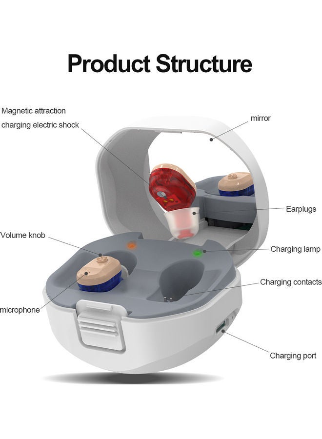 Generic - Mini Inner Ear Type Hearing Device With Rechargeable Base - Image 1