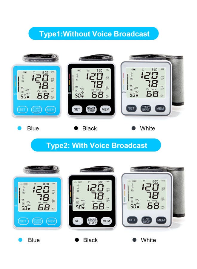 Digital LCD Wrist Type Electronic Blood-Pressure Monitor - Image 3