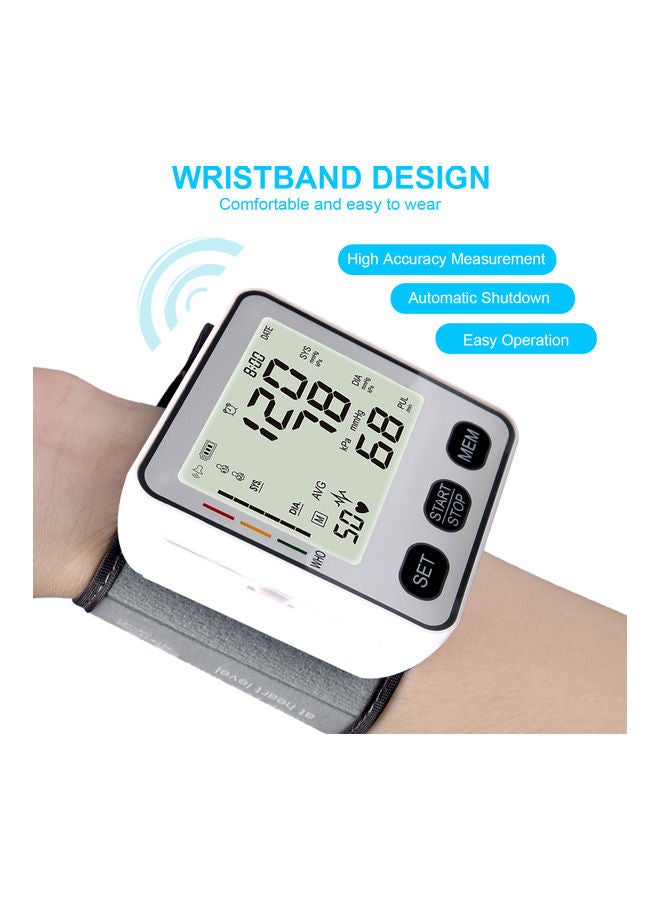 Digital LCD Wrist Type Electronic Blood-Pressure Monitor - Image 5