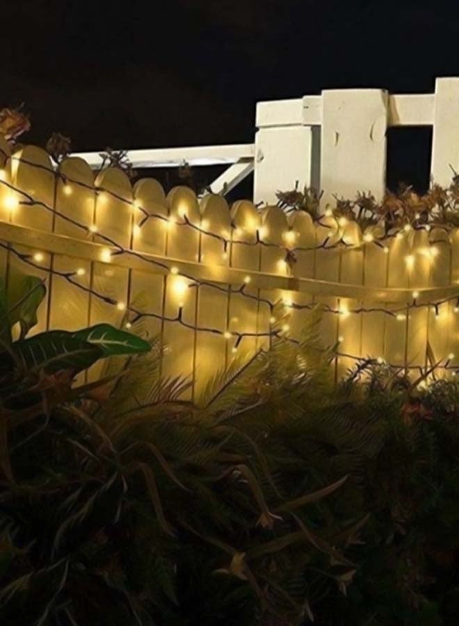 بيوينتي شريط إضاءة LED للاستعمال الخارجي يعمل بالطاقة الشمسية ذهبي 13 x 14سم - Image 3