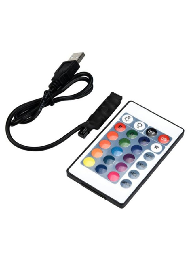 Voberry LED Strip Light With Remote Control And Cable Multicolour 2meter - Image 2