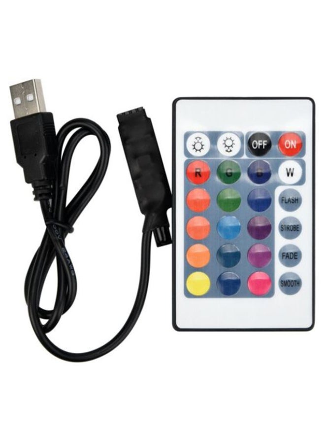 Voberry LED Strip Light With Remote Control And Cable Multicolour 2meter - Image 3