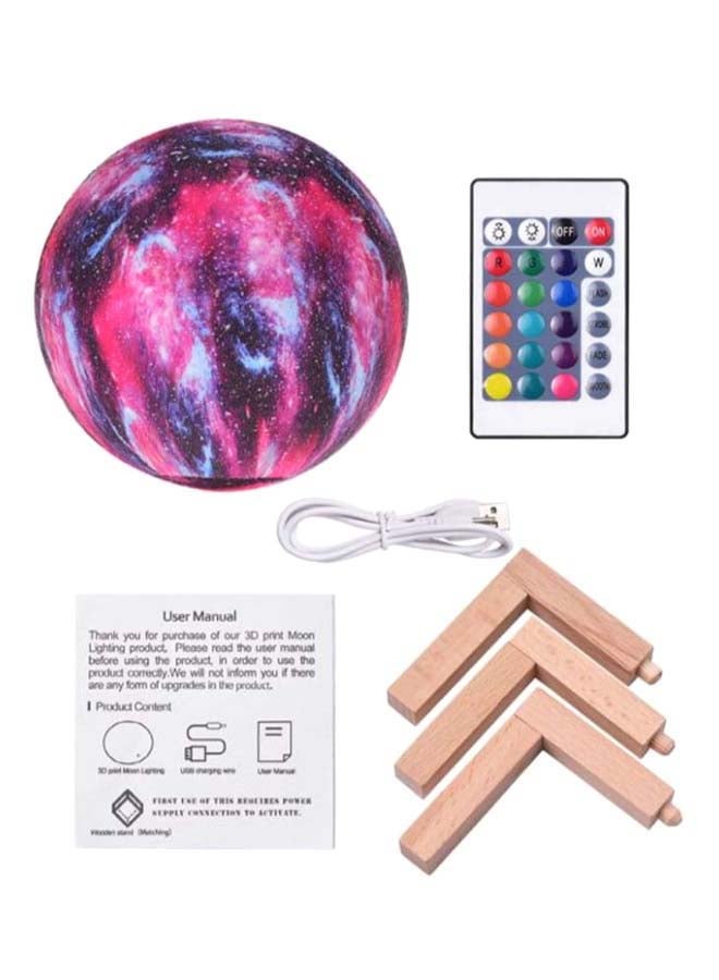 LED Moon Night Lamp With Stand Multicolour 8cm
