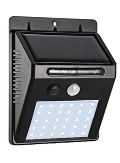 DLC 25-LED Solar PIR Motion Sensor Wall Light Black/White 6 x 16cm  - Image 2