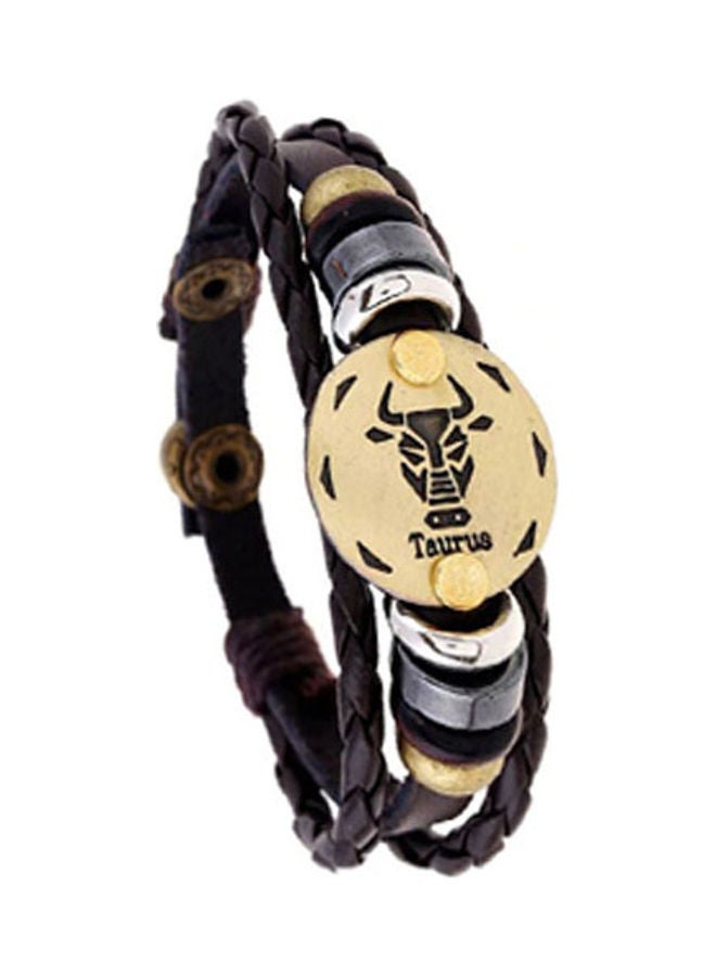 5esha Zodiac Designed Leather Bracelet - Image 3