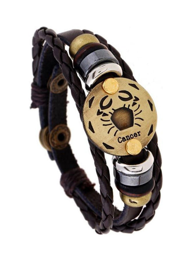 5esha Zodiac Designed Leather Bracelet - Image 1