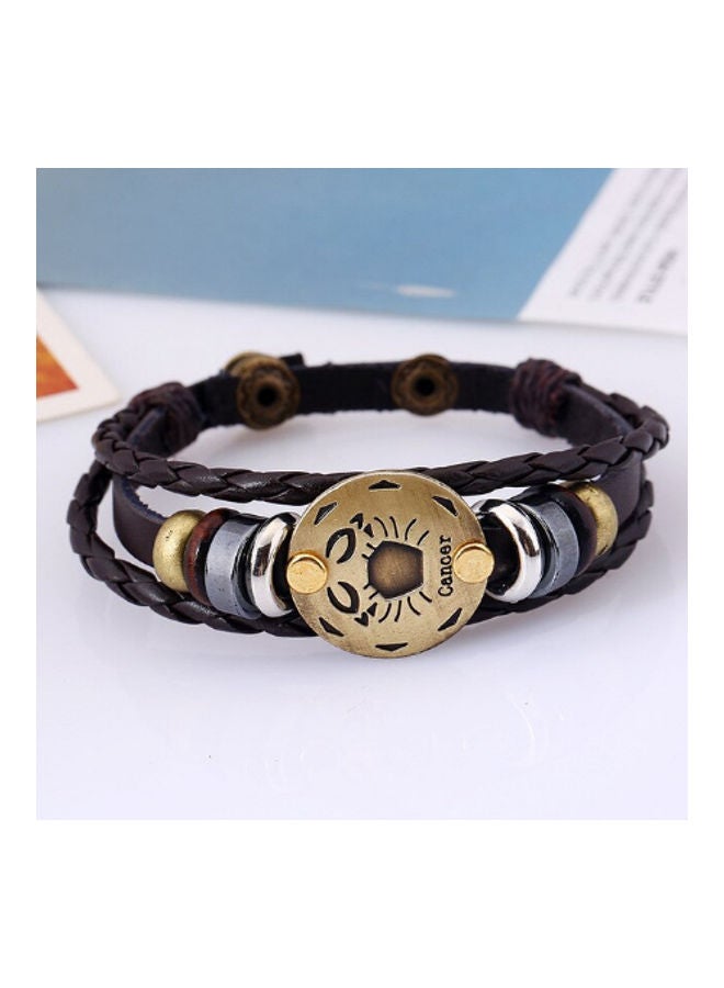5esha Zodiac Designed Leather Bracelet - Image 2