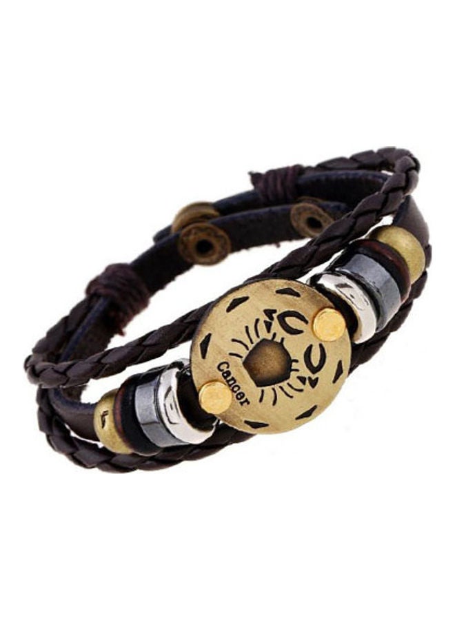 5esha Zodiac Designed Leather Bracelet - Image 3