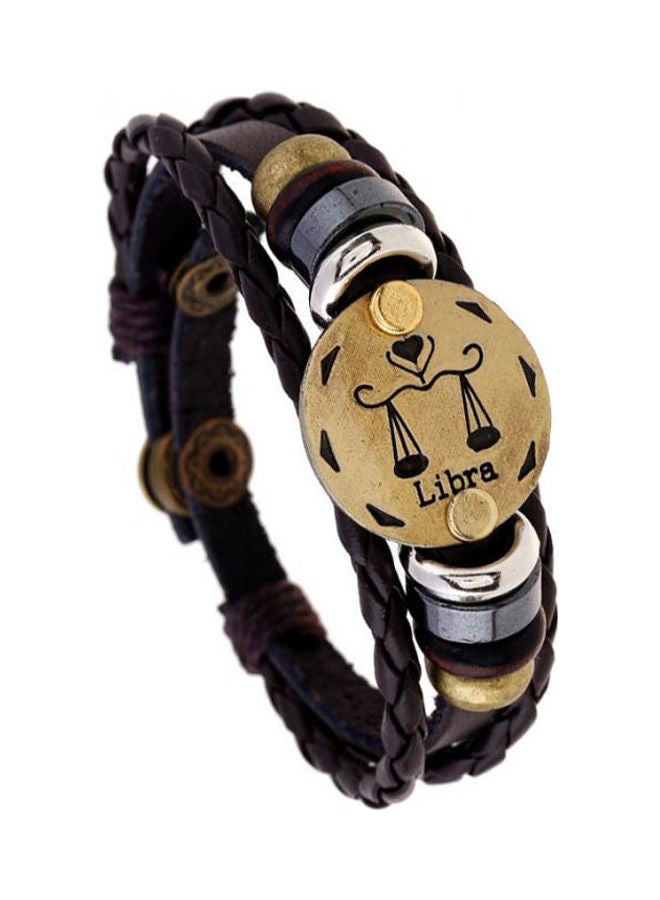 5esha Zodiac Designed Leather Bracelet - Image 1